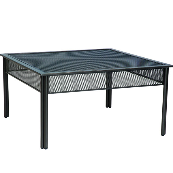 Jax 39" Square Micro-Mesh Top Coffee Table by Woodard - Image 2